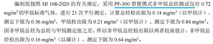 《固定污染源廢氣總烴、甲烷和非甲烷總烴的測(cè)定便攜式催化氧化-氫火焰離子化檢測(cè)器法》